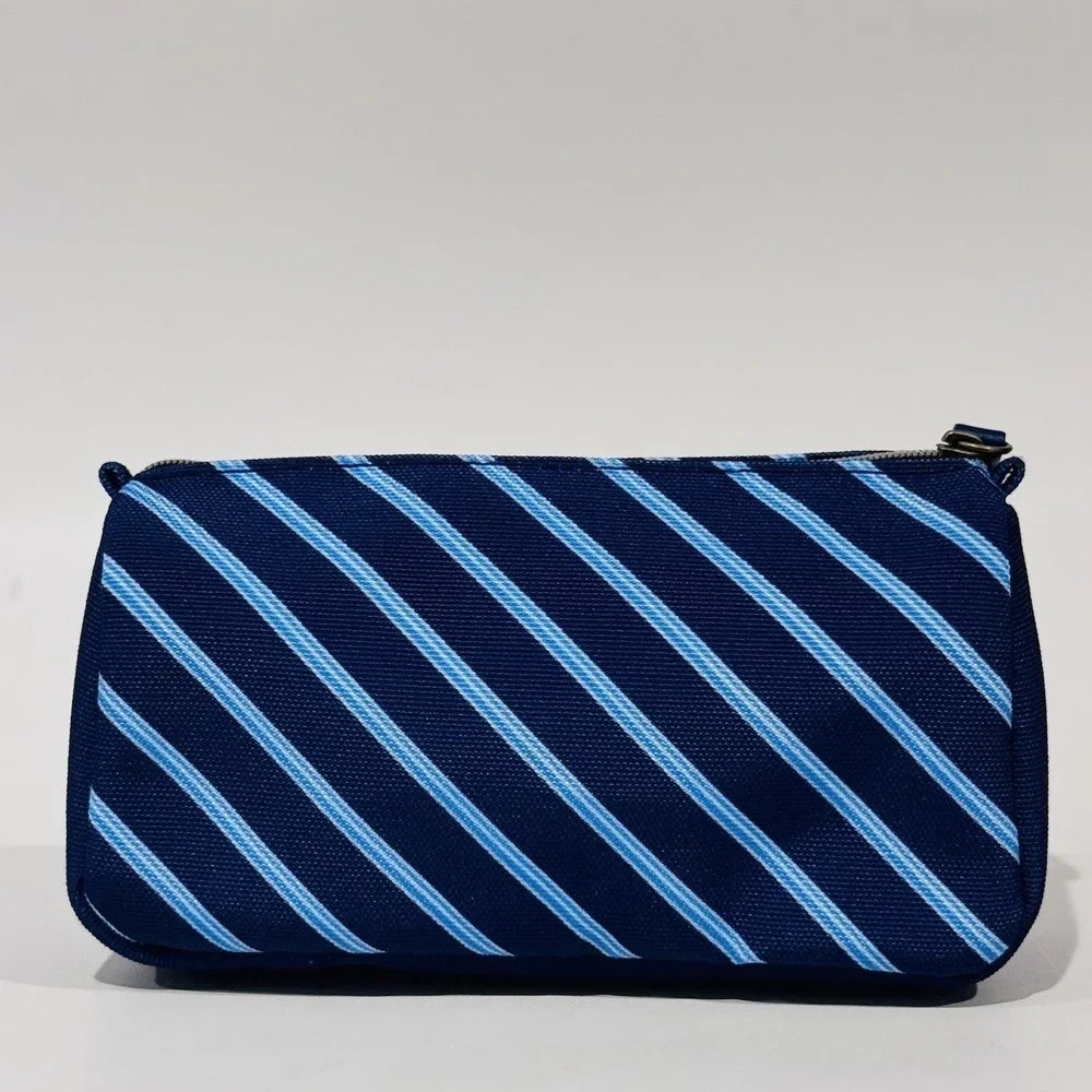United Airlines‎ X Brooks Brothers Blue Striped Men's Shaving Travel Bag NWOT